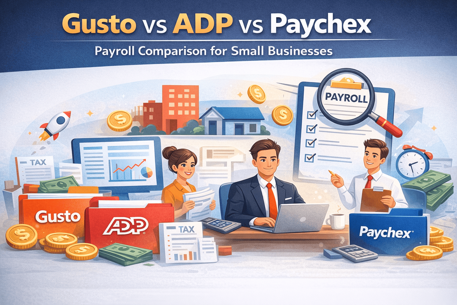 Gusto ADP Paychex Payroll