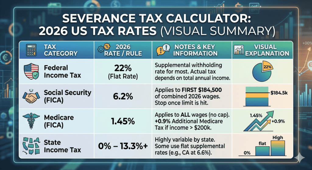 How Severance is Taxed Visual Summary