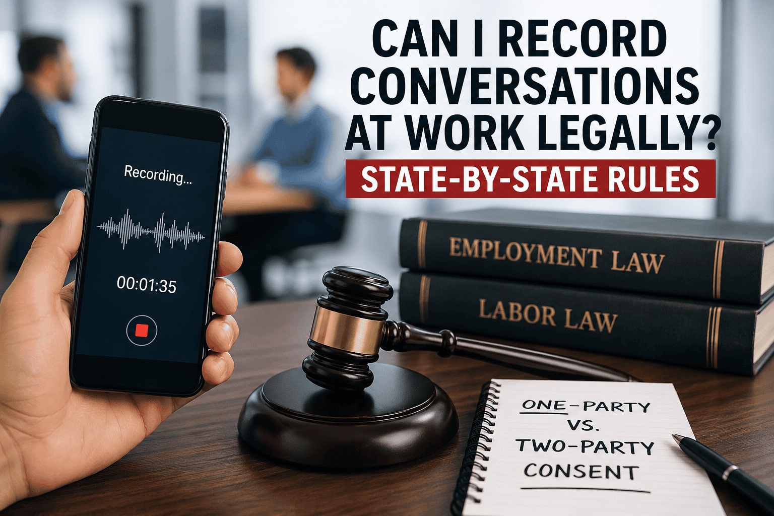 can i record conversations at work legally state by state rules