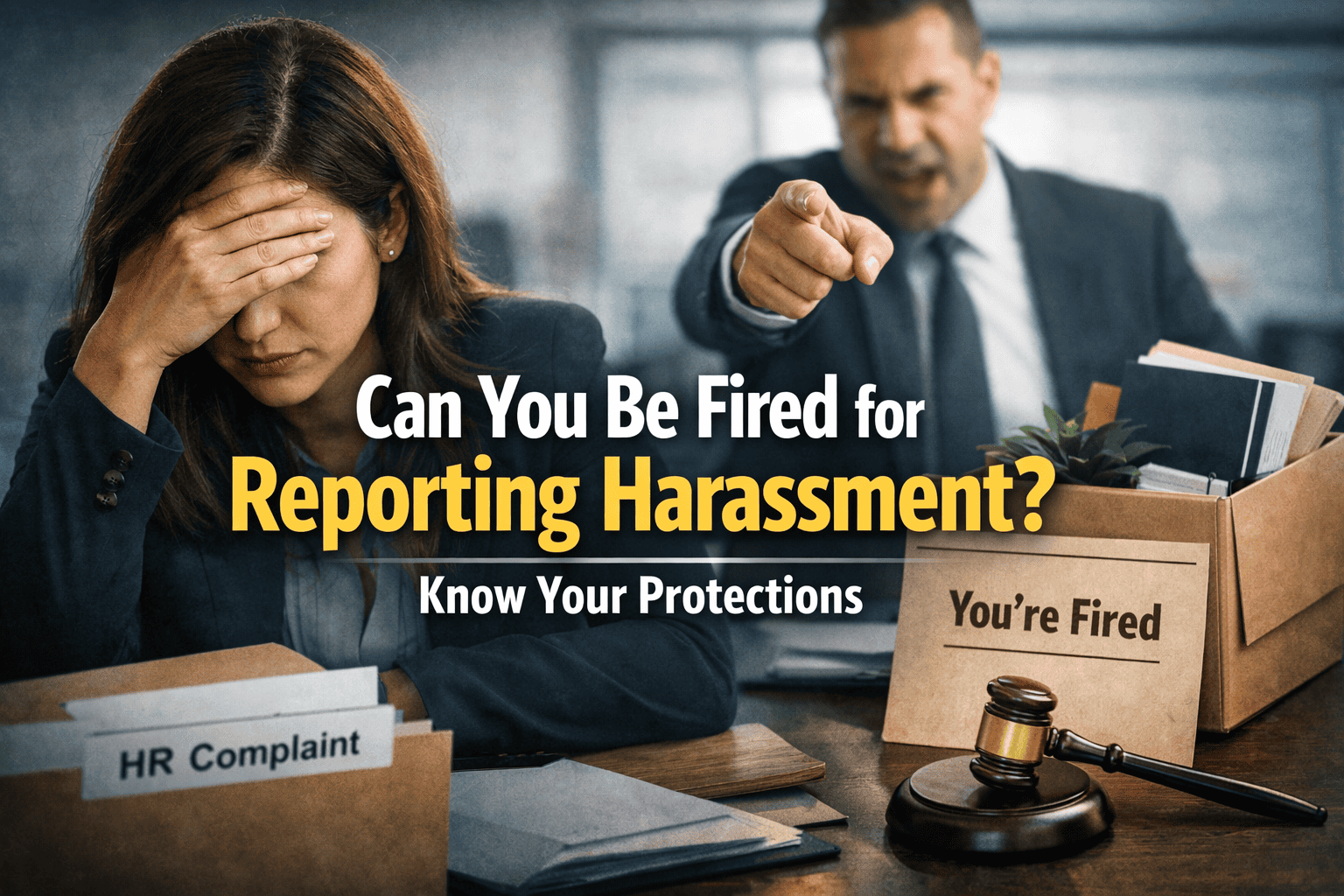can you be fired for reporting harassment
