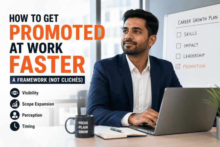 how to get promoted at work faster framework featured image