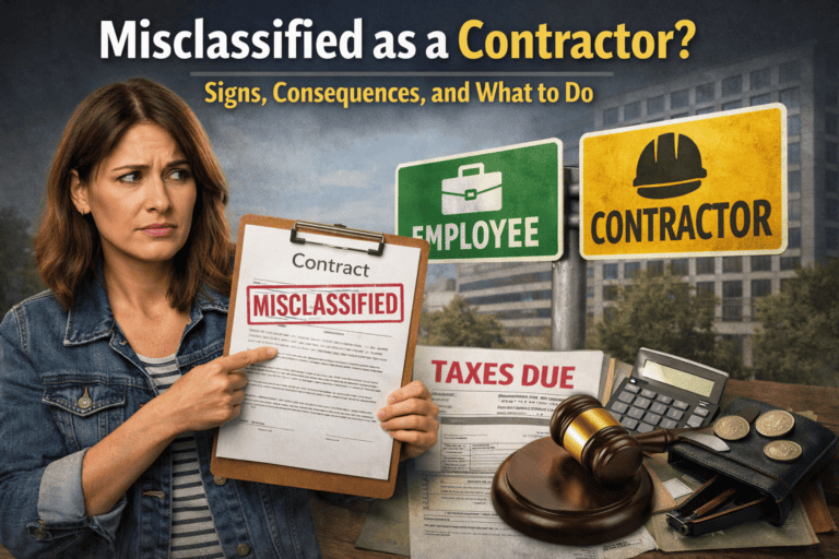 misclassified as a contractor