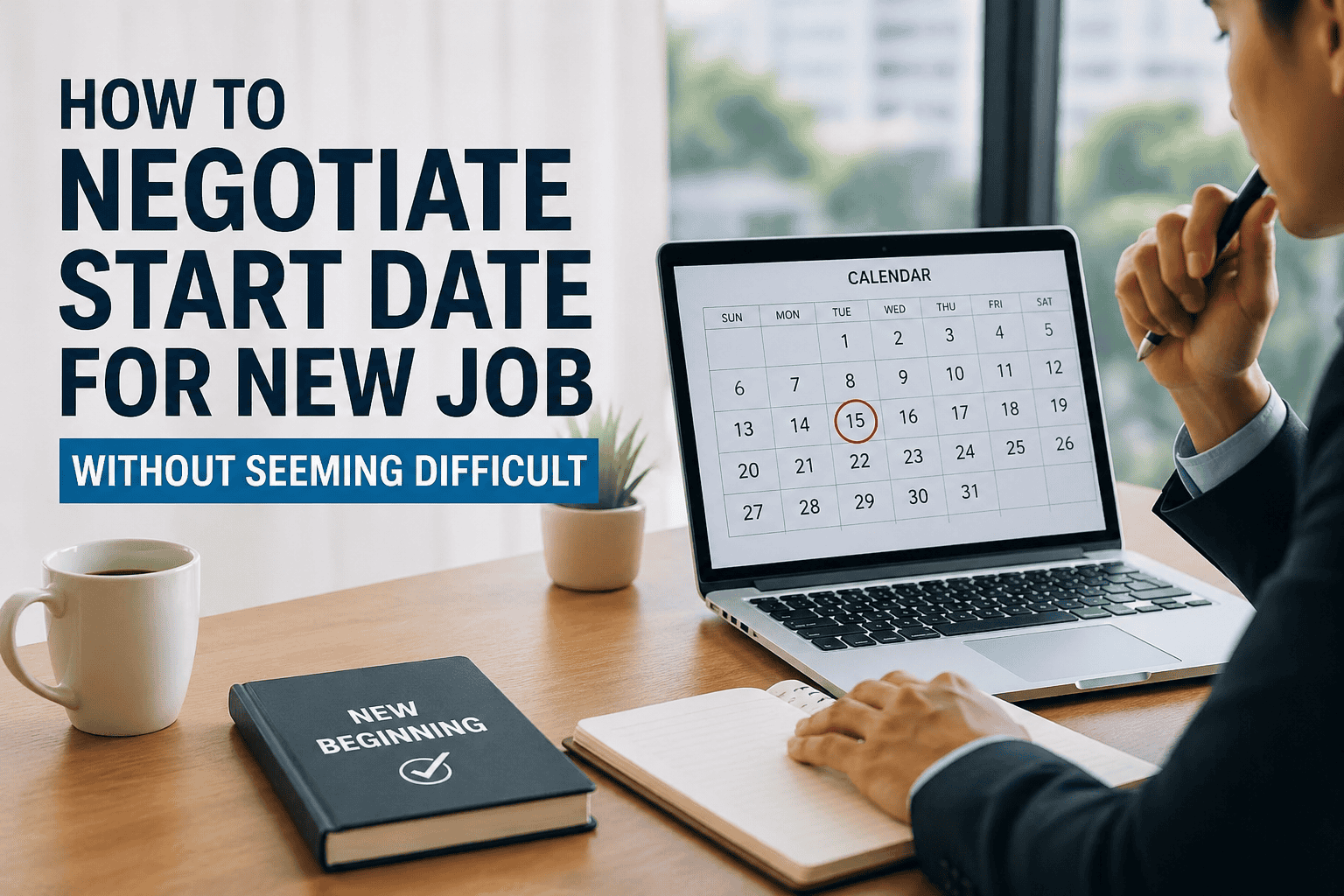 negotiate start date new job without seeming difficult featured image