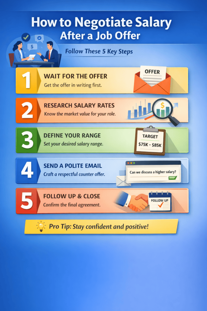 negotiation steps after job offer