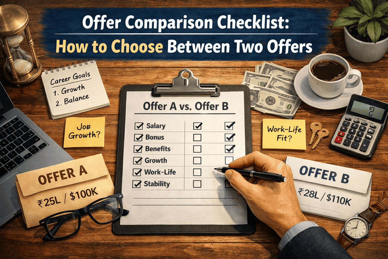 offer comparision checklist