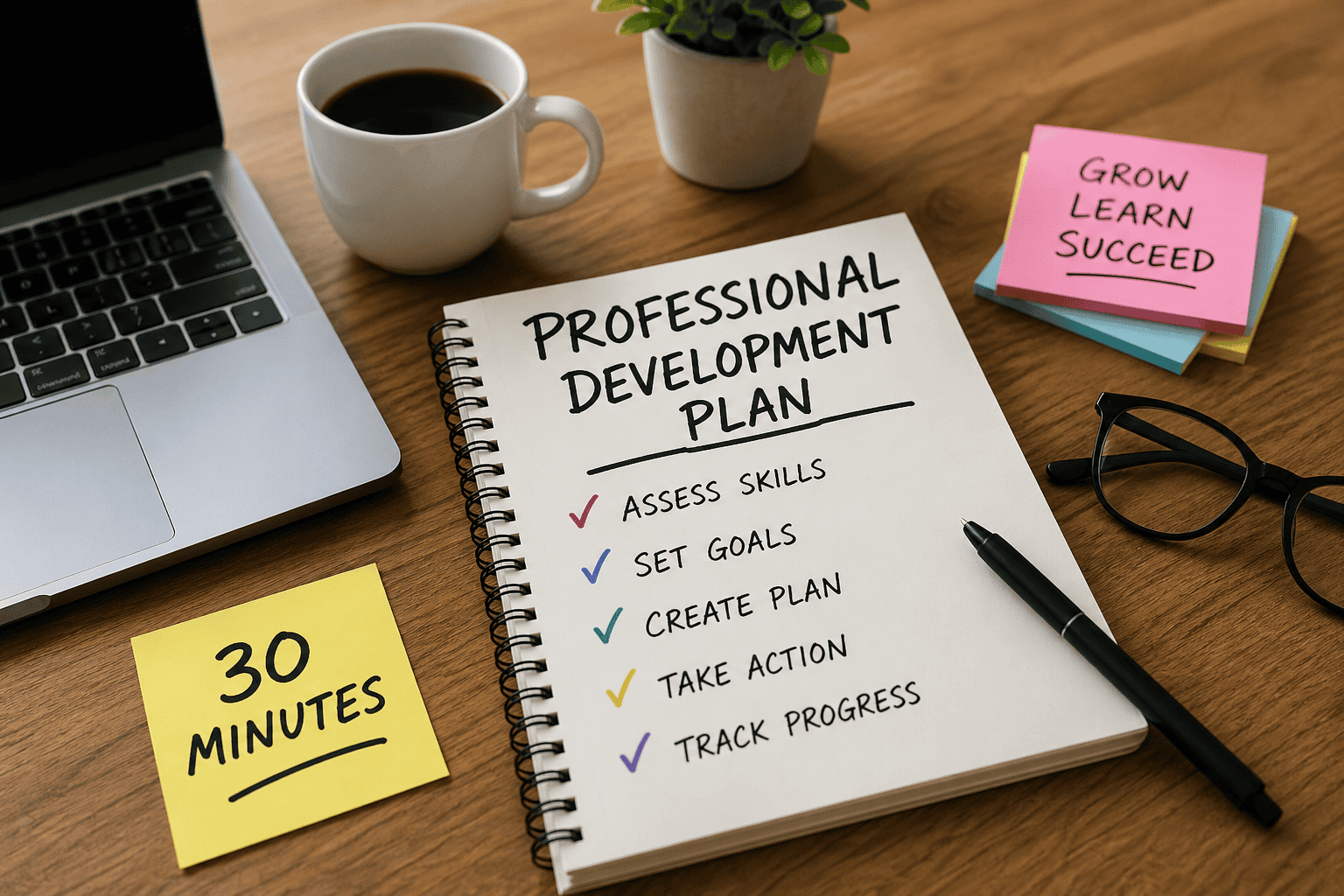 professional development plan template 30 minutes career growth