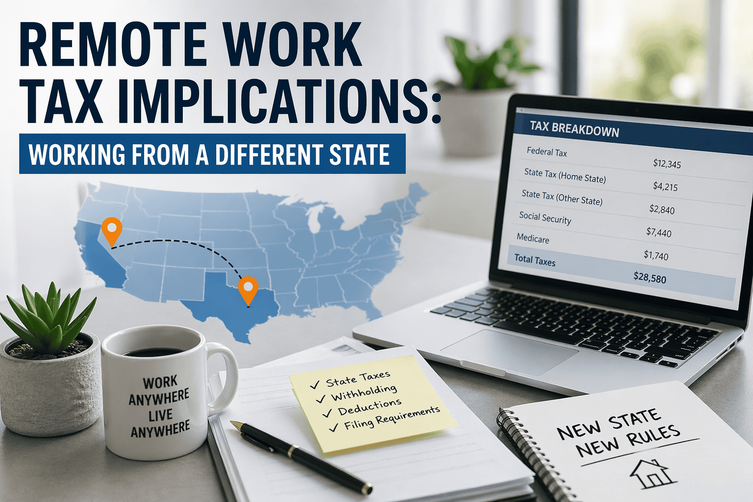 Remote Work Tax Implications: Working From a Different State