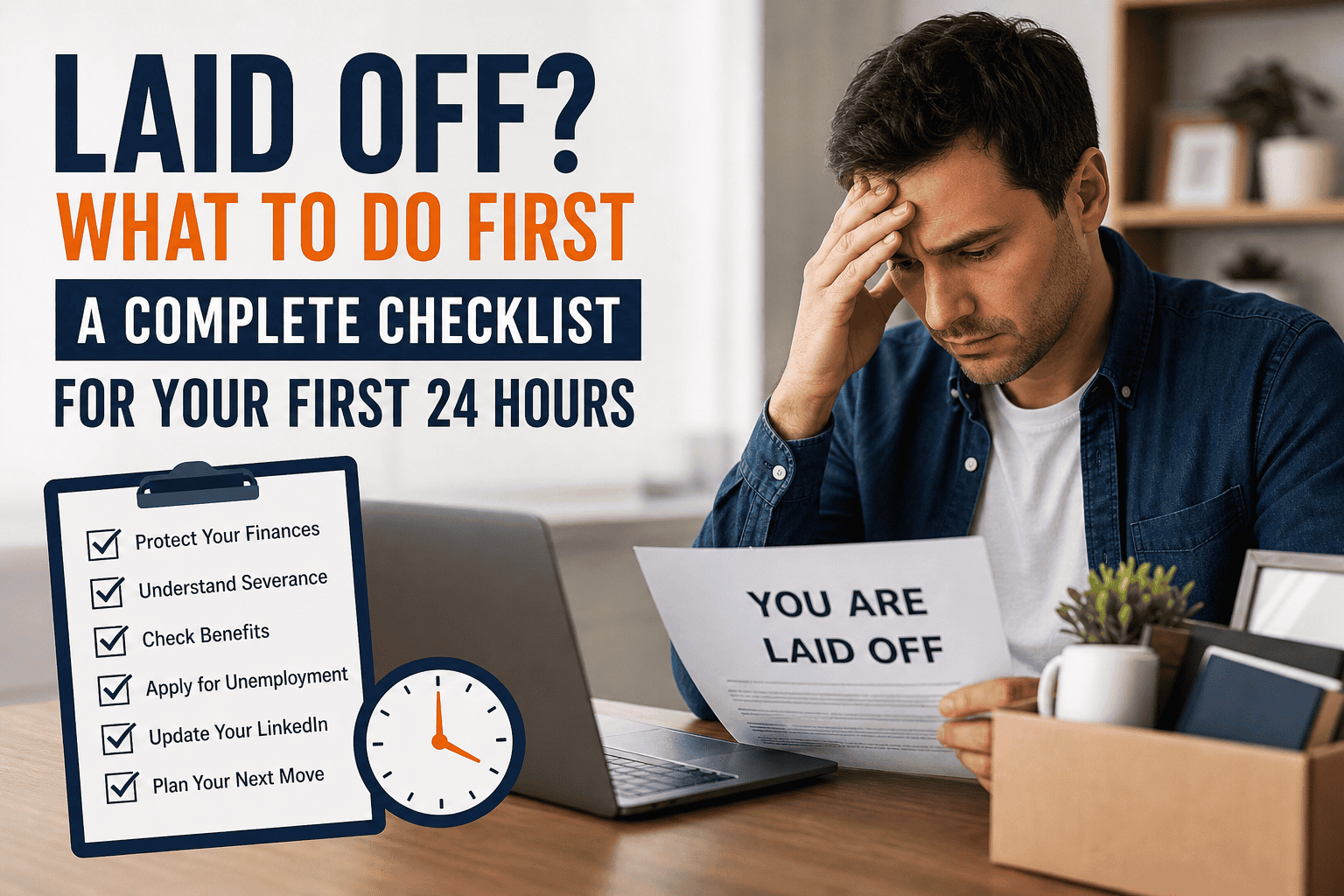 laid off what to do first checklist