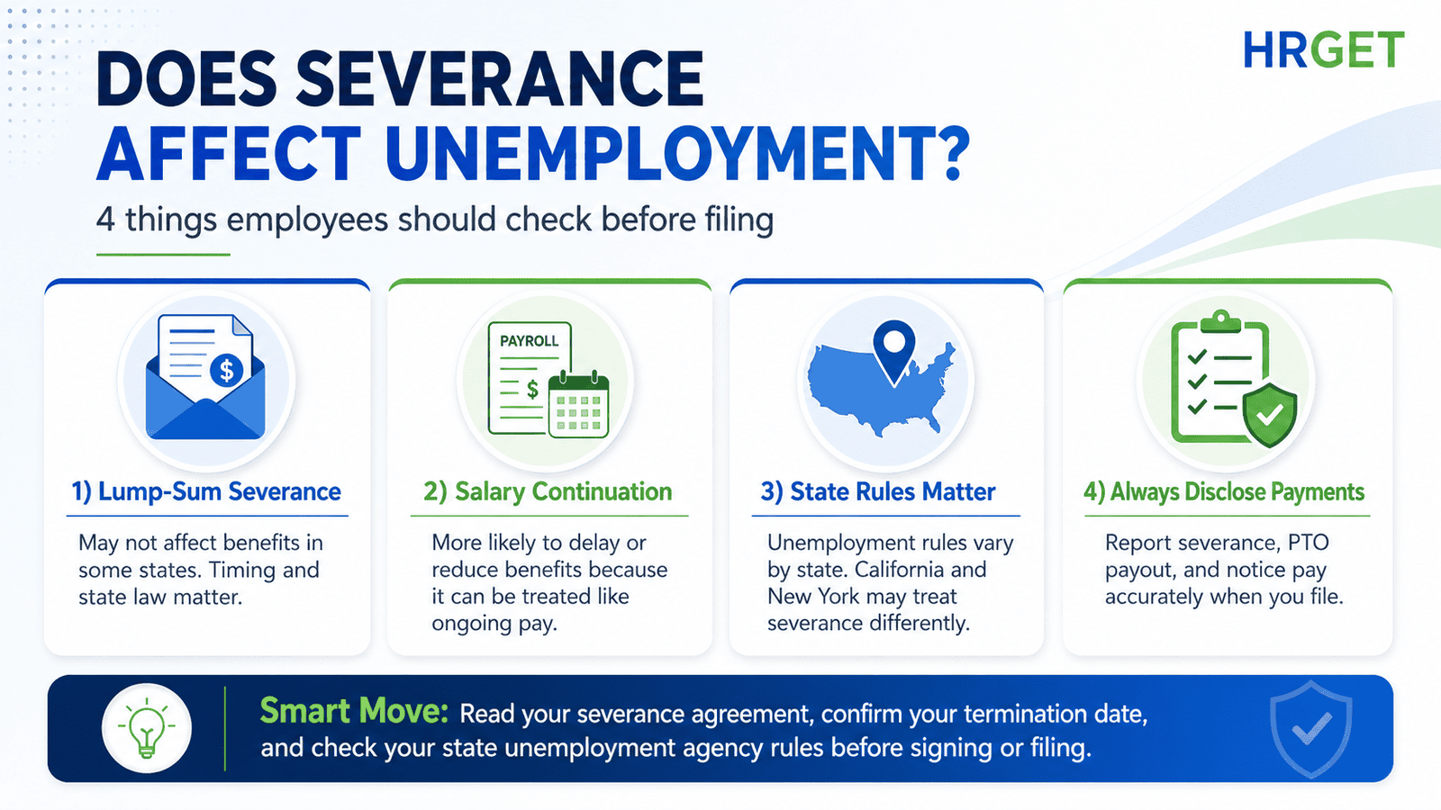 severance unemployment benefits infographic